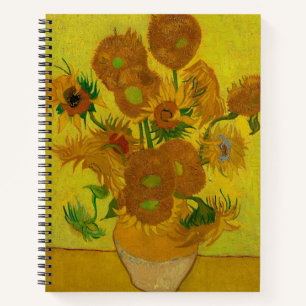 Vincent Van Gogh 15 Sunflowers Painting Notebook