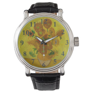 Vincent Van Gogh 15 Sunflowers Painting Watch
