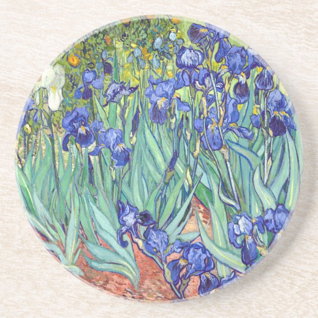 Vincent van Gogh 1889 Irises Coaster (Front)