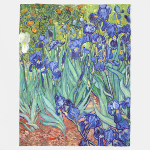 Vincent Van Gogh 1898 Irises Fleece Blanket