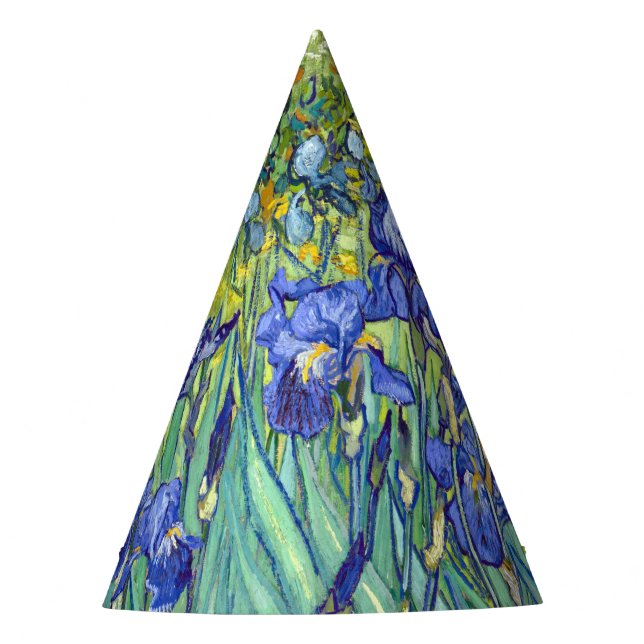 Vincent Van Gogh 1898 Irises Party Hat (Front)