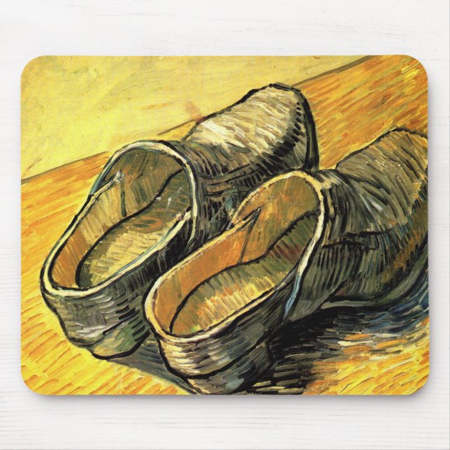 Vincent van Gogh - A Pair of Leather Clogs Mouse Pad (Front)
