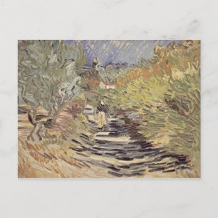 Vincent van Gogh   A Road in St. Remy Postcard