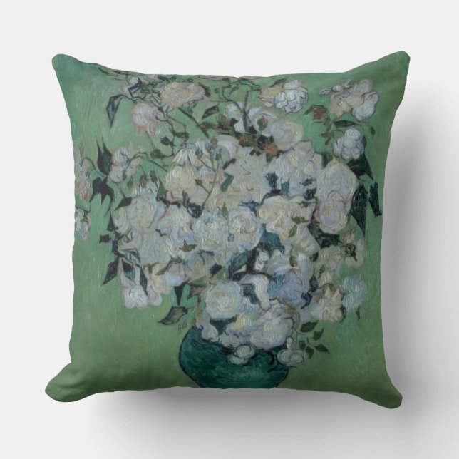 Vincent van Gogh | A Vase of Roses, 1890 Cushion (Front)