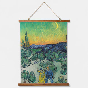 Vincent van Gogh - A Walk at Twilight Hanging Tapestry