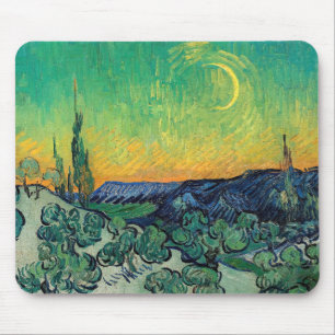 Vincent van Gogh - A Walk at Twilight Mouse Pad