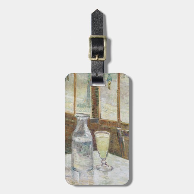  Vincent van Gogh Absinthe Famous Painting Luggage Tag (Front Vertical)