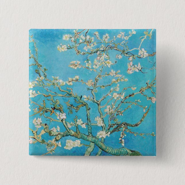 Vincent van Gogh - Almond Blossom 15 Cm Square Badge (Front)