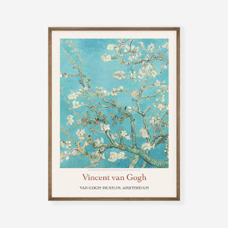 Vincent Van Gogh Almond Blossom 1890 Art Exhibit Poster