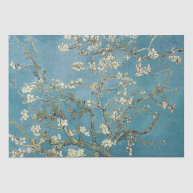 Vincent van Gogh | Almond blossom (1890) Tissue Paper (Front)