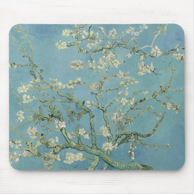 VINCENT VAN GOGH - almond blossom 1980 Mouse Pad (Front)