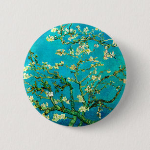 Vincent Van Gogh Almond Blossom Fine Art Button