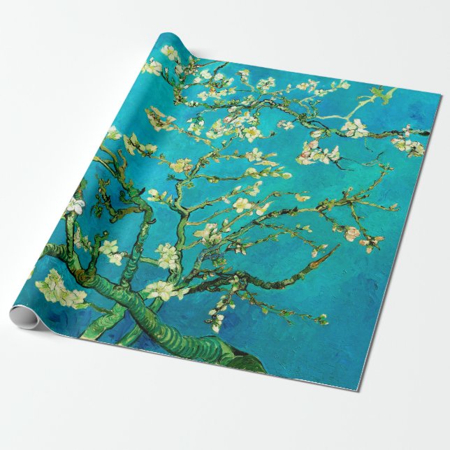 Vincent Van Gogh Almond Blossom Fine Art Wrapping Paper (Unrolled)