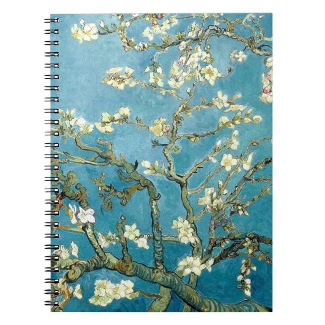 Vincent Van Gogh Almond blossom Floral art spiral Notebook (Front)