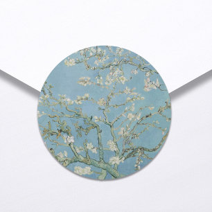 Vincent Van Gogh Almond Blossom Floral Wedding Classic Round Sticker
