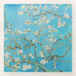 Vincent van Gogh - Almond Blossom Glass Coaster<br><div class="desc">Almond Blossom / Branches with Almond Blossom - Vincent van Gogh,  Oil on Canvas,  1890</div>