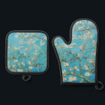 Vincent van Gogh - Almond Blossom Oven Mitt & Pot Holder Set<br><div class="desc">Almond Blossom / Branches with Almond Blossom - Vincent van Gogh,  Oil on Canvas,  1890</div>