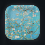 Vincent van Gogh - Almond Blossom Paper Plate<br><div class="desc">Almond Blossom / Branches with Almond Blossom - Vincent van Gogh,  Oil on Canvas,  1890</div>