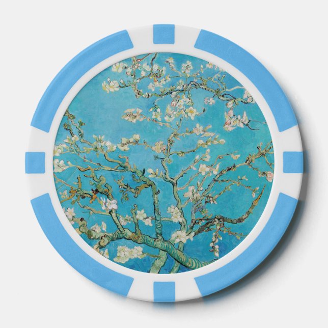 Vincent van Gogh - Almond Blossom Poker Chips (Front)