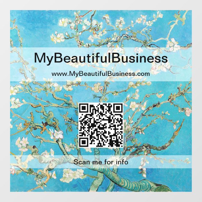 Vincent Van Gogh - Almond Blossom QR Code (Sheet)