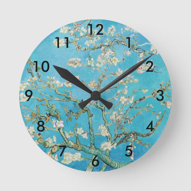 Vincent van Gogh - Almond Blossom Round Clock (Front)