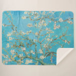Vincent van Gogh - Almond Blossom Sherpa Blanket<br><div class="desc">Almond Blossom / Branches with Almond Blossom - Vincent van Gogh,  Oil on Canvas,  1890</div>