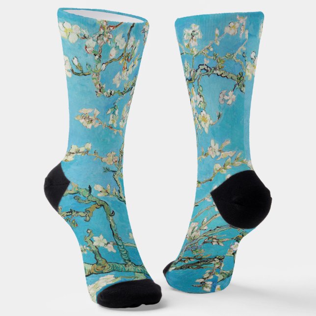 Vincent van Gogh - Almond Blossom Socks (Angled)