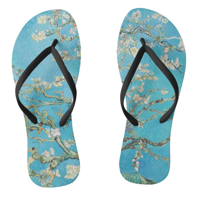 Vincent van Gogh - Almond Blossom Thongs (Footbed)
