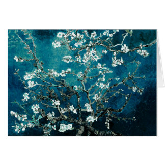 Vincent Van Gogh Almond Blossoms Dark Teal