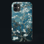 Vincent Van Gogh Almond Blossoms Dark Teal iPhone 11 Case<br><div class="desc">Artist: Vincent Van Gogh
Title: Almond Blossoms
altered colour</div>