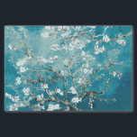 Vincent Van Gogh Almond Blossoms Soft Teal Tissue Paper<br><div class="desc">Vincent Van Gogh Almond Blossoms Artist: Vincent Van Gogh Title: Almond Blossoms Altered by 2sweet4wordsDesigns / PureVintageLove wrapping paper,  gift wrap,  gift wrap paper,  tissue paper,  elegant,  impressionism,  Vincent Van Gogh,  Van Gogh,  Almond Blossoms,  flowers,  floral, </div>