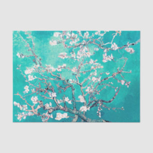 Vincent Van Gogh Almond Blossoms Turquoise Tissue Paper