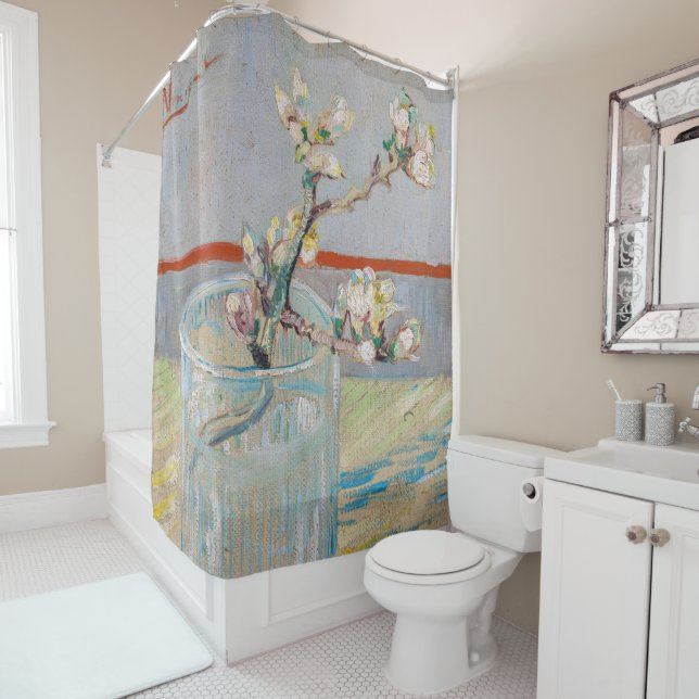 Vincent van Gogh - Almond Branch in a Glass Shower Curtain (In Situ)