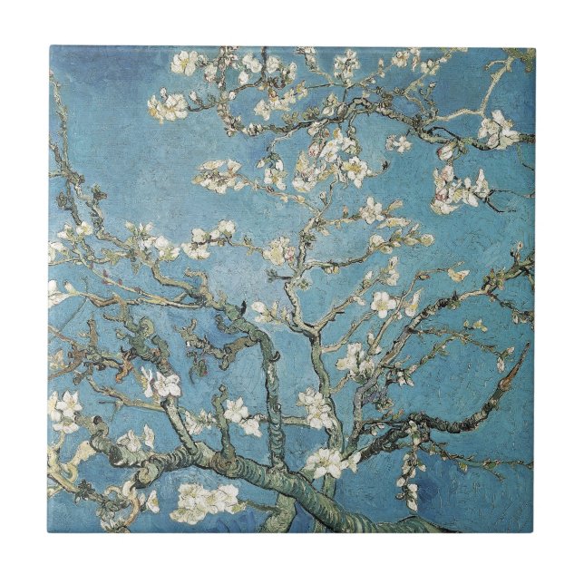 Vincent van Gogh | Almond branches in bloom, 1890 Ceramic Tile (Front)