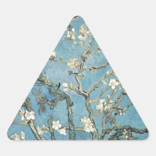 Vincent van Gogh Almond branches in bloom, 1890 Triangle Sticker