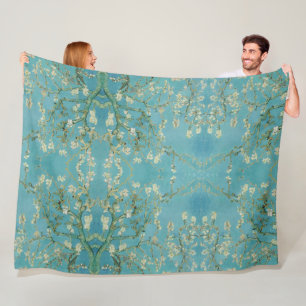 Vincent van Gogh - Almond tree in blossom Fleecede Fleece Blanket