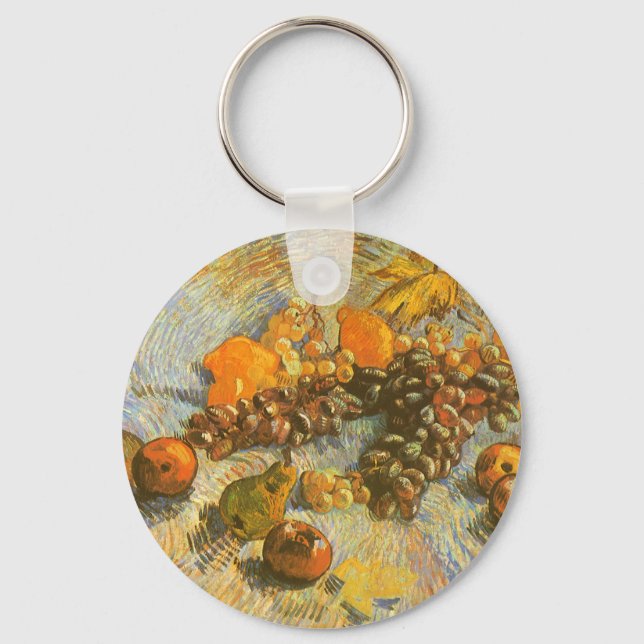 Vincent van Gogh - Apples, Pears, Lemons, Grapes Key Ring (Front)