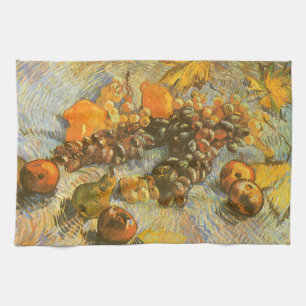 Vincent van Gogh - Apples, Pears, Lemons, Grapes Tea Towel