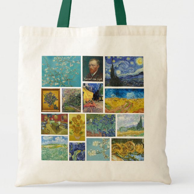 Vincent Van Gogh Art Gallery Collage Tote Bag (Creator Uploaded)