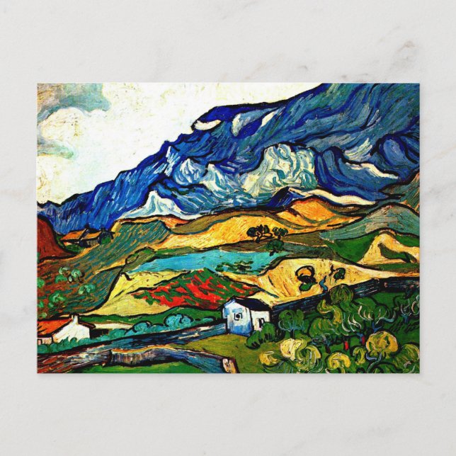 Vincent van Gogh artwork, Les Alpilles, Postcard (Front)