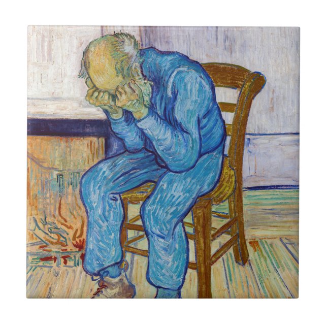 Vincent van Gogh - At Eternity's Gate Ceramic Tile (Front)