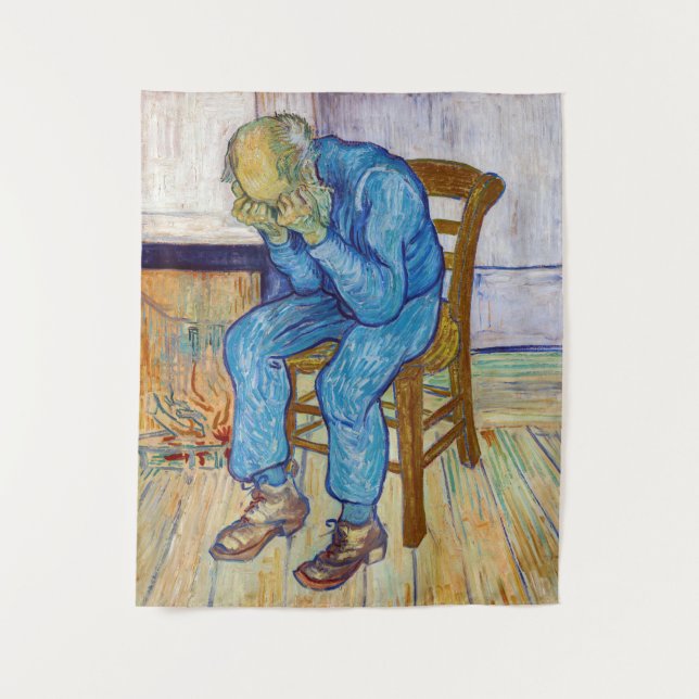 Vincent van Gogh - At Eternity's Gate Tapestry (Front)
