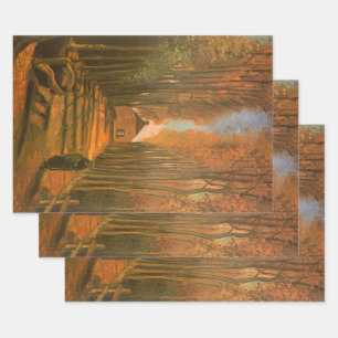 Vincent van Gogh - Avenue of Poplars in Autumn Wrapping Paper Sheet