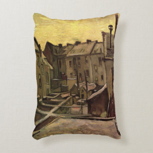 Vincent van Gogh, Backyards of Old Houses, Antwerp Decorative Cushion