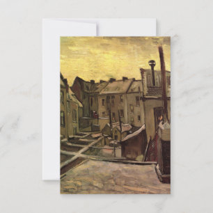 Vincent van Gogh, Backyards of Old Houses, Antwerp Invitation