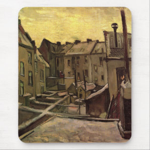 Vincent van Gogh, Backyards of Old Houses, Antwerp Mouse Pad