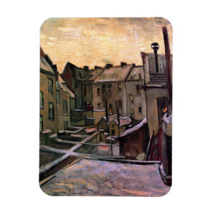 Vincent Van Gogh - Backyards Of Old Houses Magnet