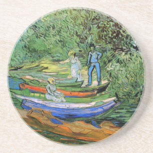 Vincent van Gogh - Bank of the Oise at Auvers Coaster
