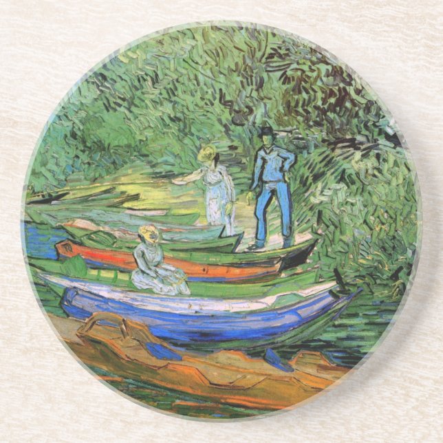 Vincent van Gogh - Bank of the Oise at Auvers Coaster (Front)
