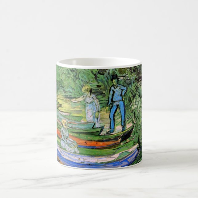 Vincent van Gogh - Bank of the Oise at Auvers Coffee Mug (Center)